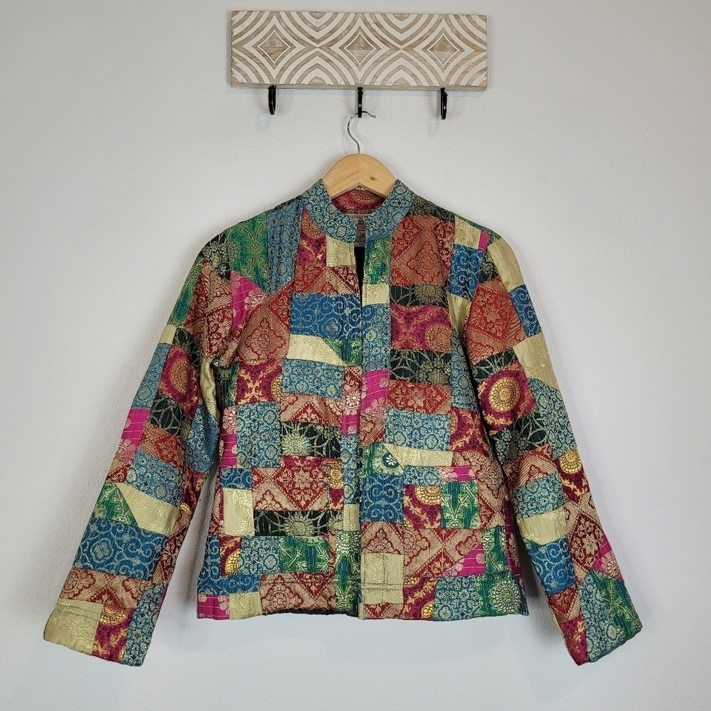 Chicos patchwork blazer jacket - Picture 8 of 8